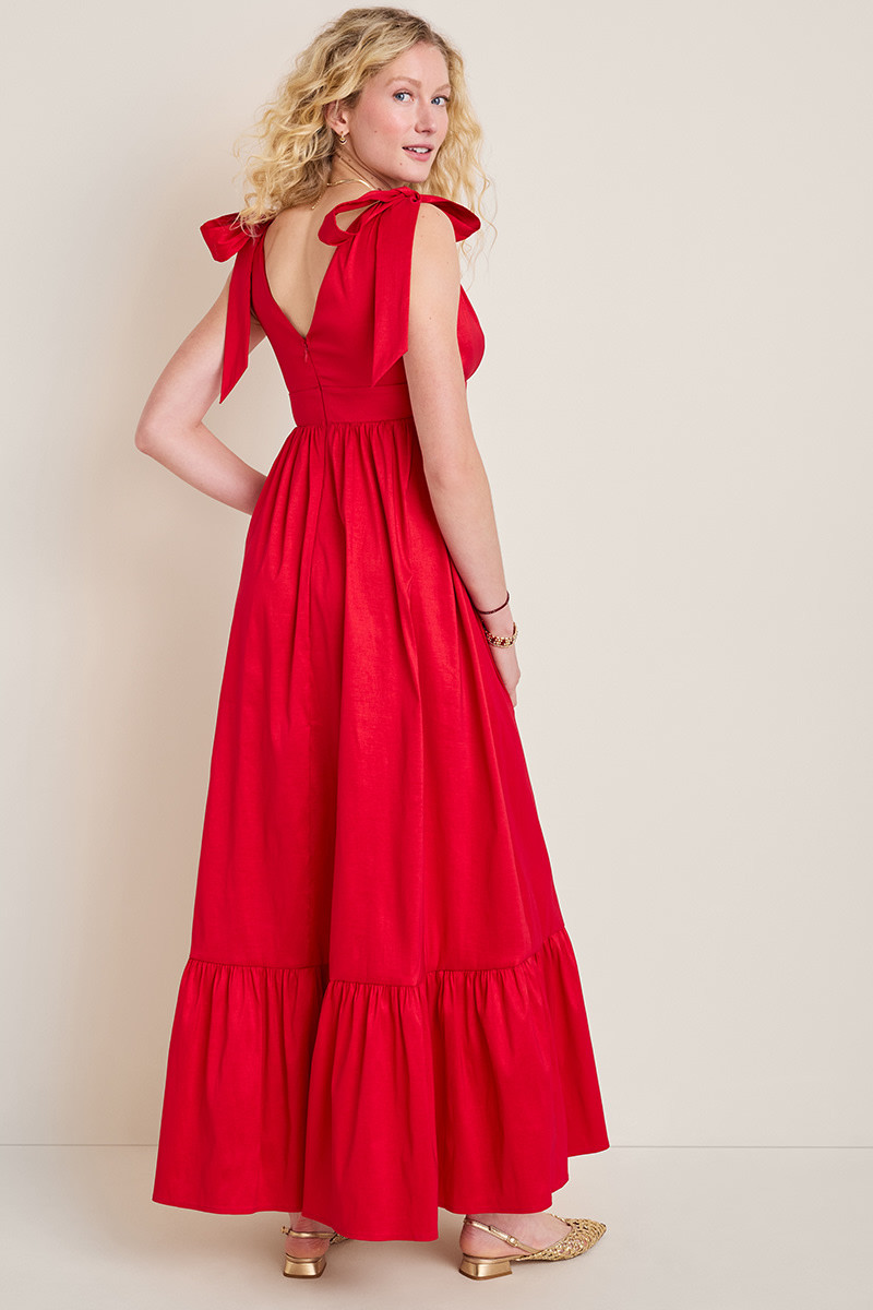 Scarlett Tie Strap Maxi Dress