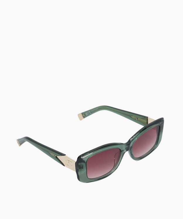 Goal Green - Slim Rectangular Sunglasses
