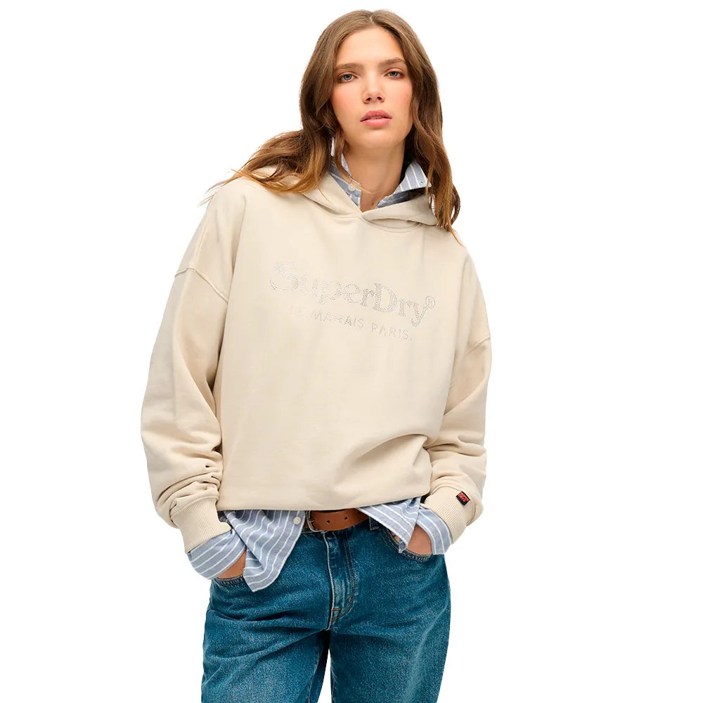Superdry Venue Metallic Relaxed hoodie