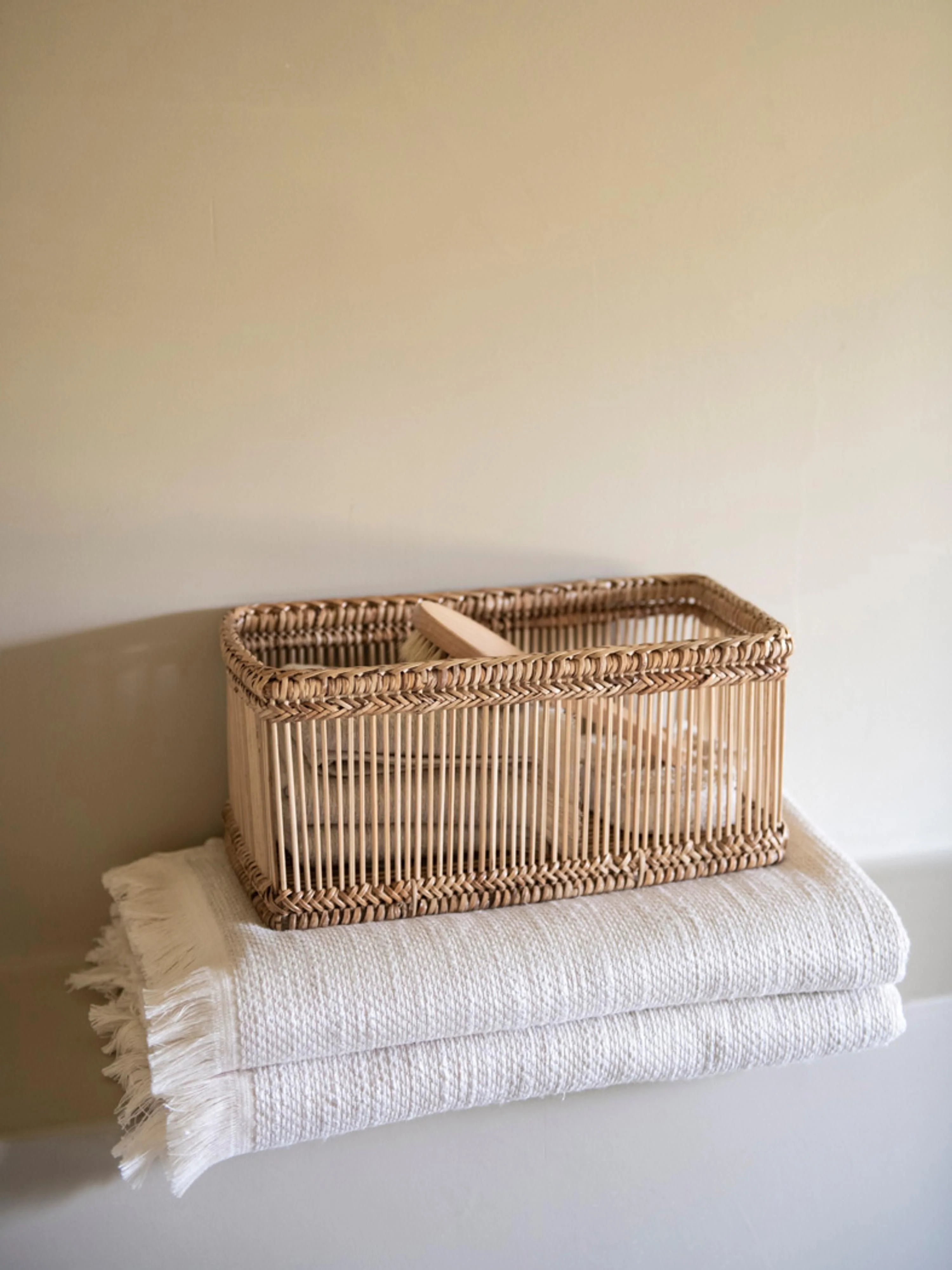 Handgefertigter Aufbewahrungskorb Bamb aus Rattan