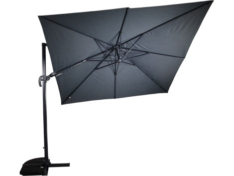 Lesli Living push-up parasol VirgoFlex - grijs - 300x300cm