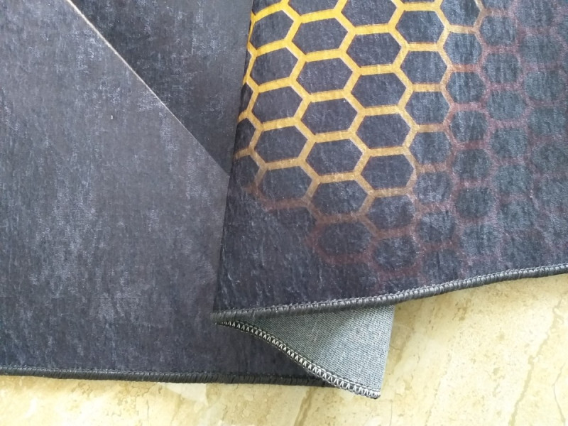 Dywan BLACK and GOLD 05 160 x 220 cm czarny