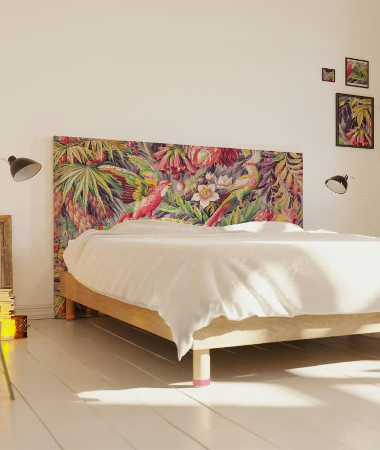 L'ÉDEN AUX PERROQUETS - Tête de lit avec housse Vert 180 cm