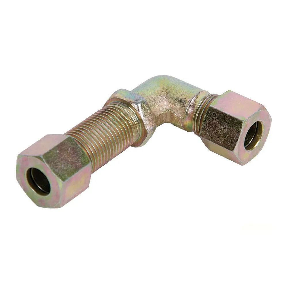 Cofan 15 mm 22x1.5 Metallic elbow fitting with lock rings