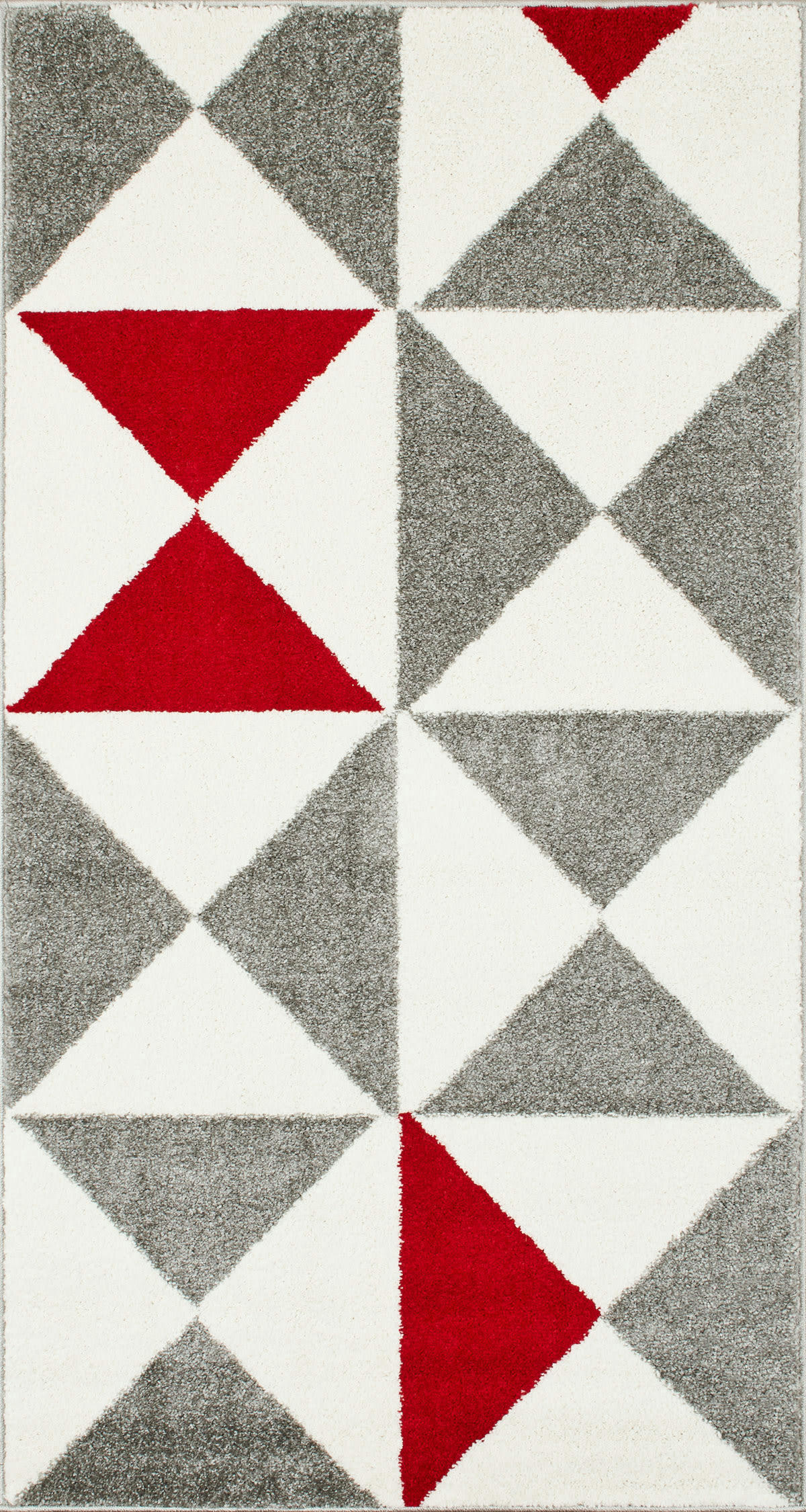 FORSA - Tapis salon de style Scandinave rouge - 80x150