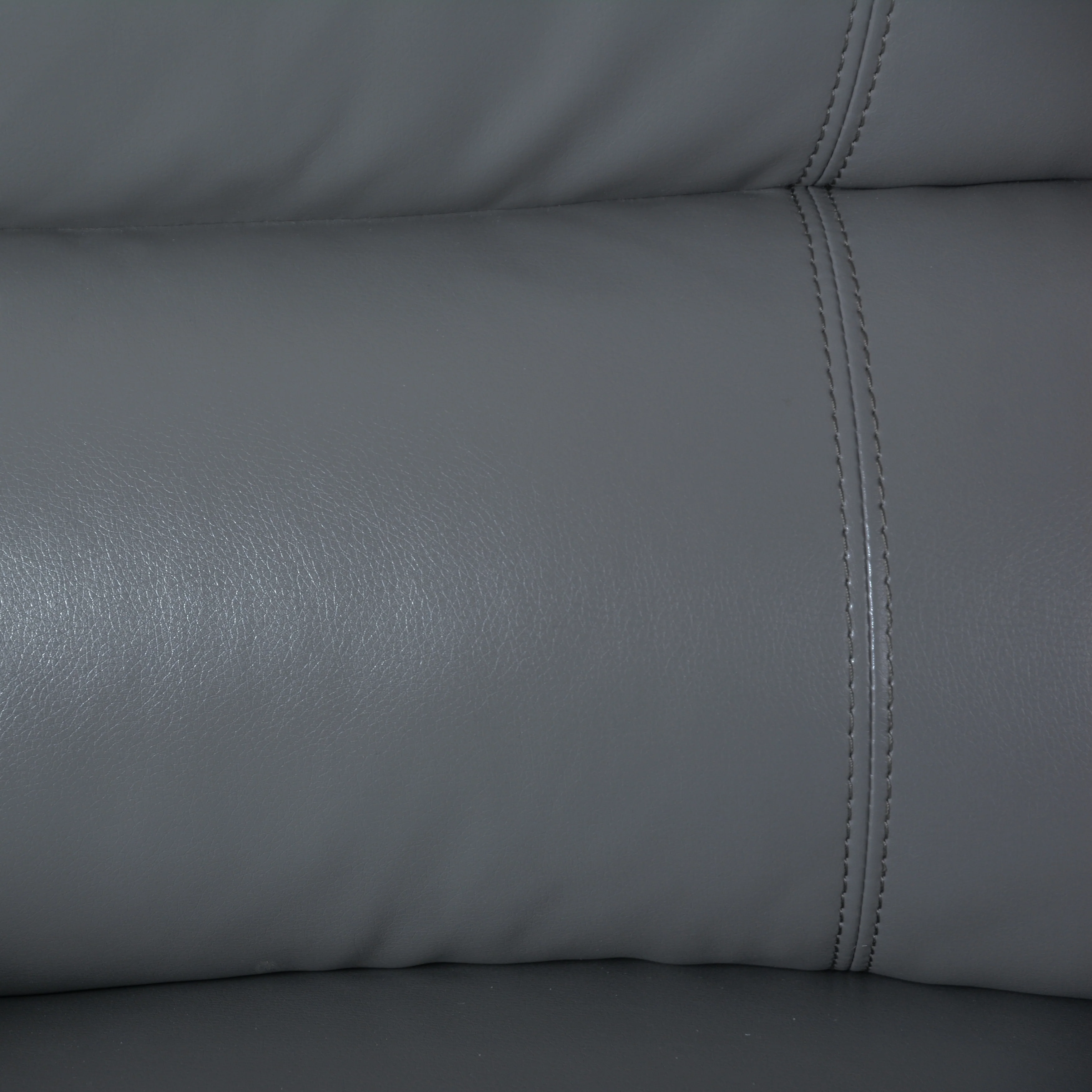 2-Piece Classic Faux Leather Manual Reclining Living Room Sofa Set with Console and Cup Holders