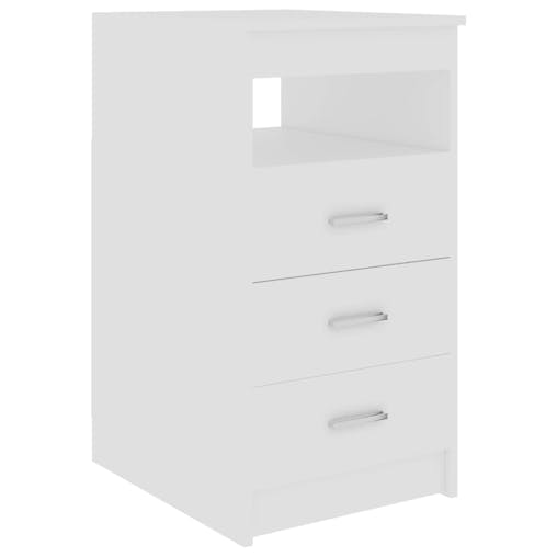 NNEVL Desk White 140x50x76 cm Engineered Wood