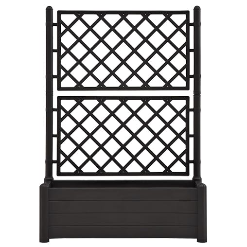 NNEVL Garden Planter with Trellis 100x43x142 cm PP Anthracite