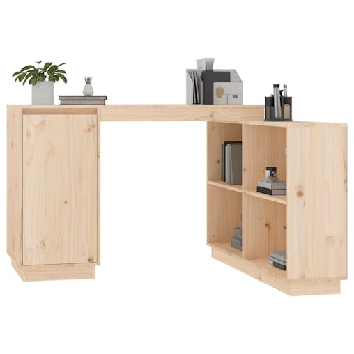 NNEVL Desk 110x50x75 cm Solid Wood Pine