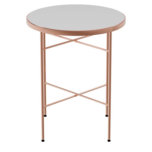 MESA LATERAL REDONDA 42 CM LUXY
