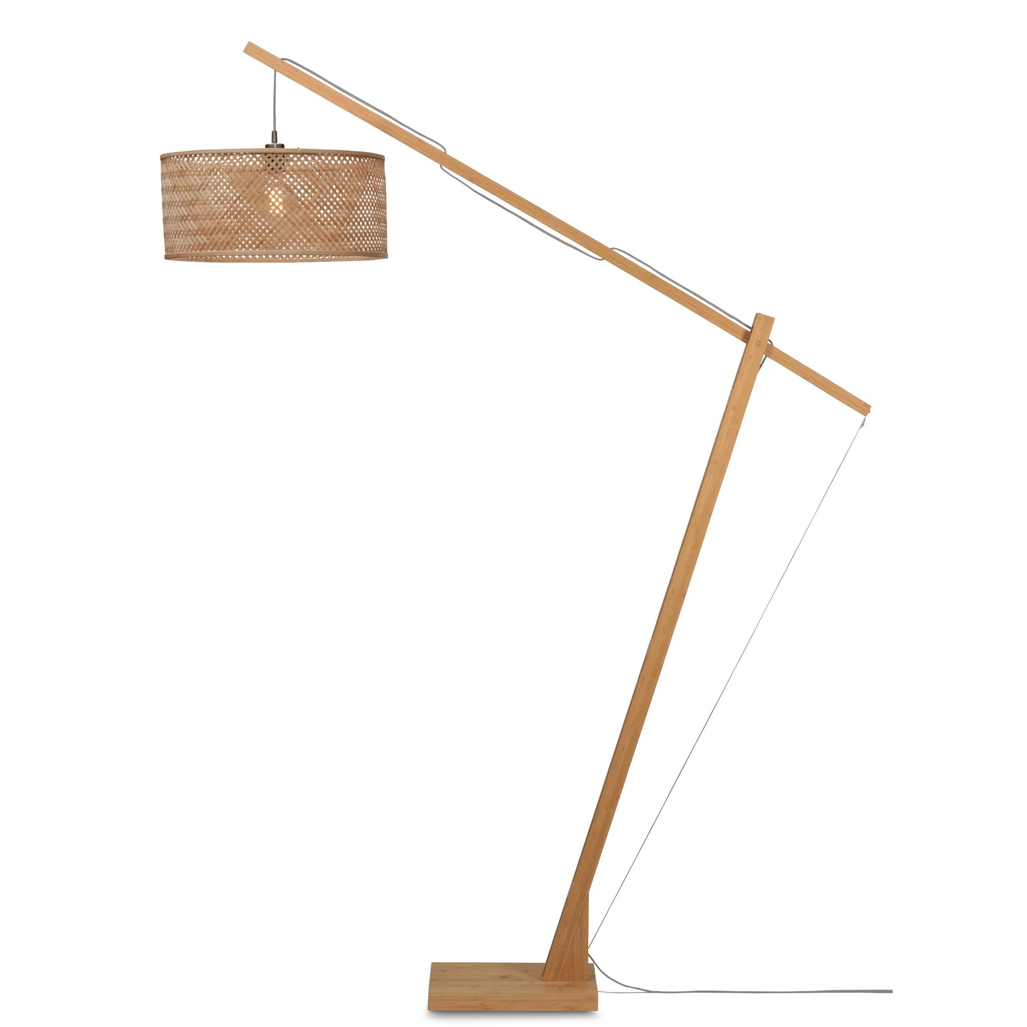 GOOD&MOJO vloerlamp Java - bruin - Ø32cm
