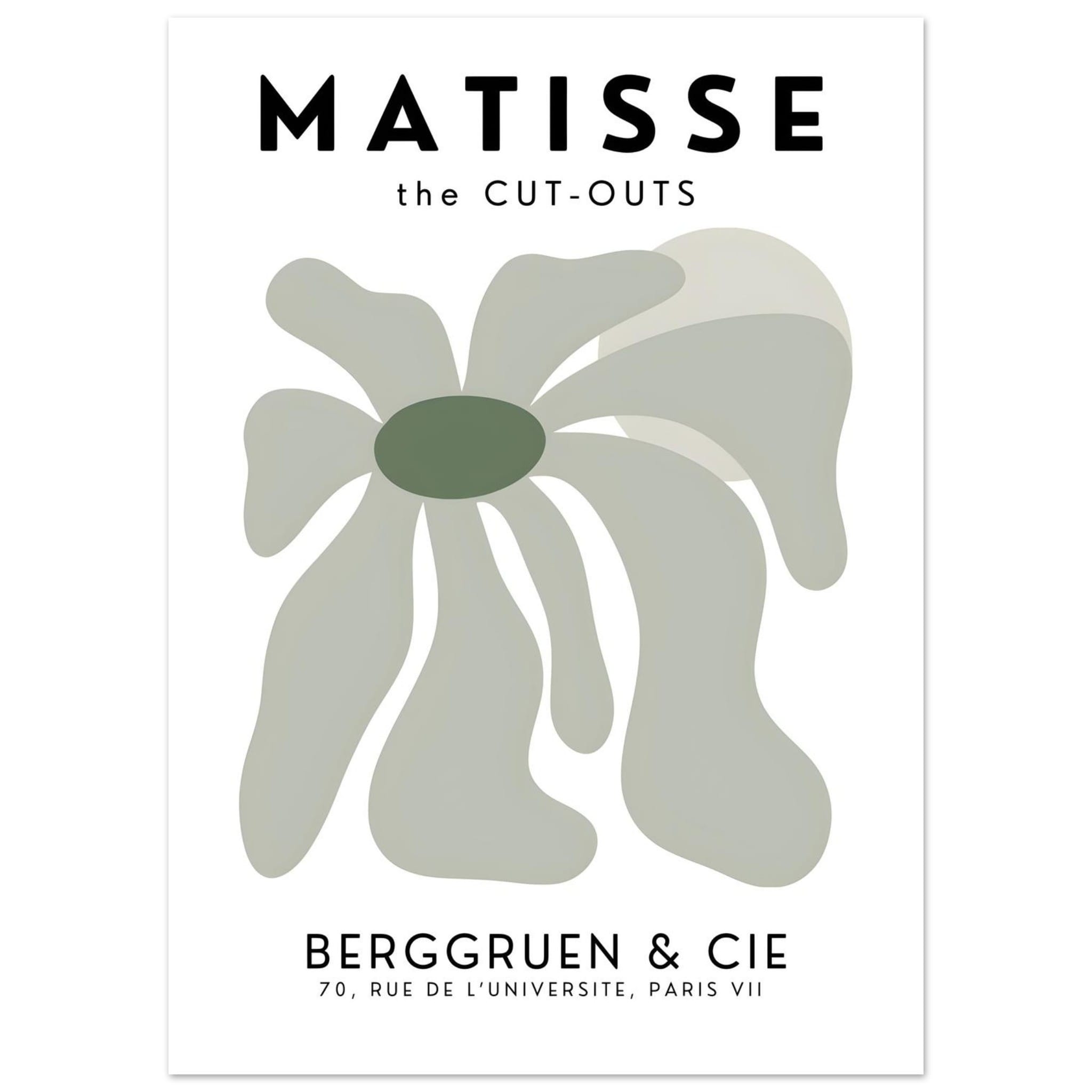 Artfulprints Poster Matisse – Floral dream  - 50x70 cm - Grijs