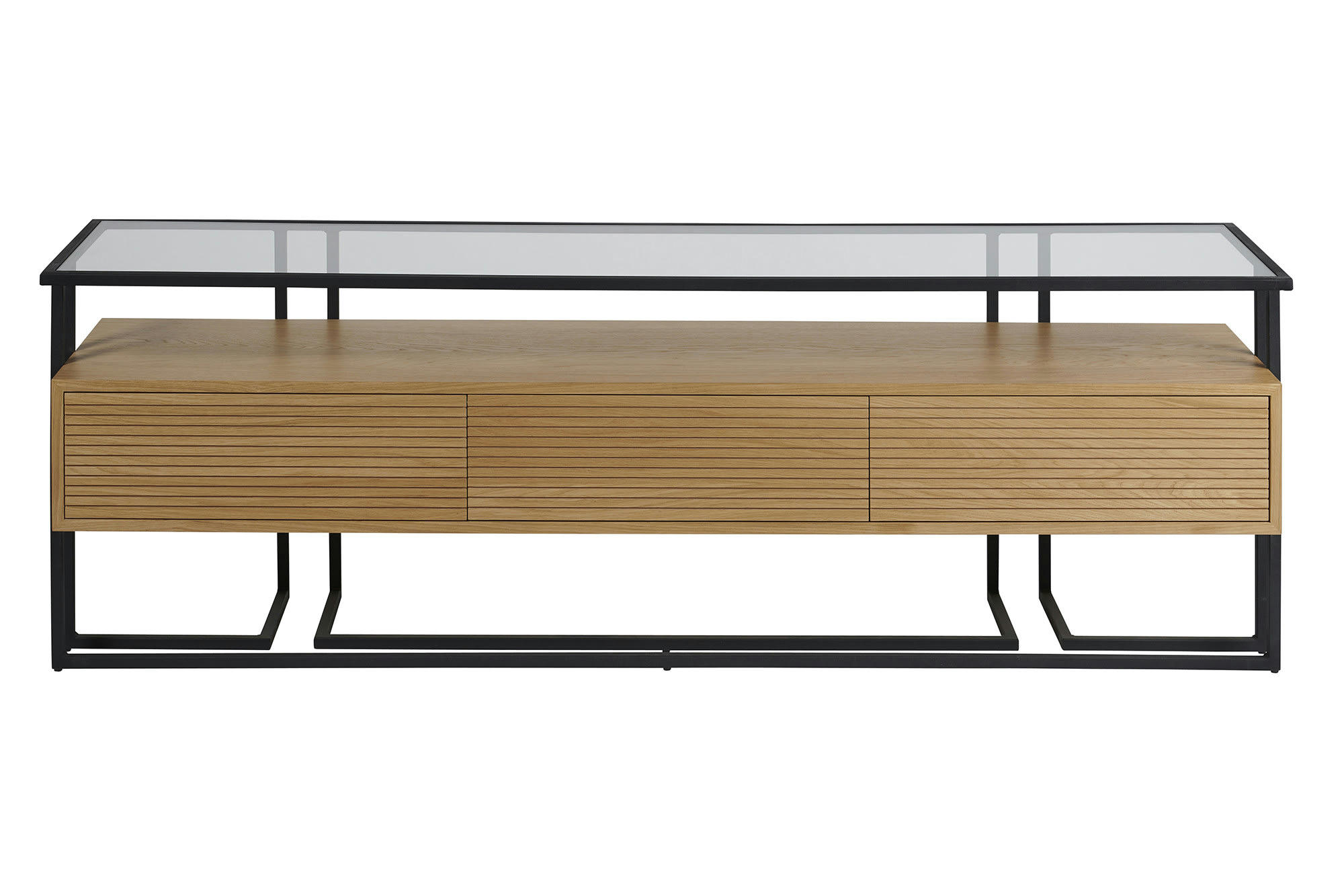 BRIGHTON - Meuble TV en bois et métal RAYNART