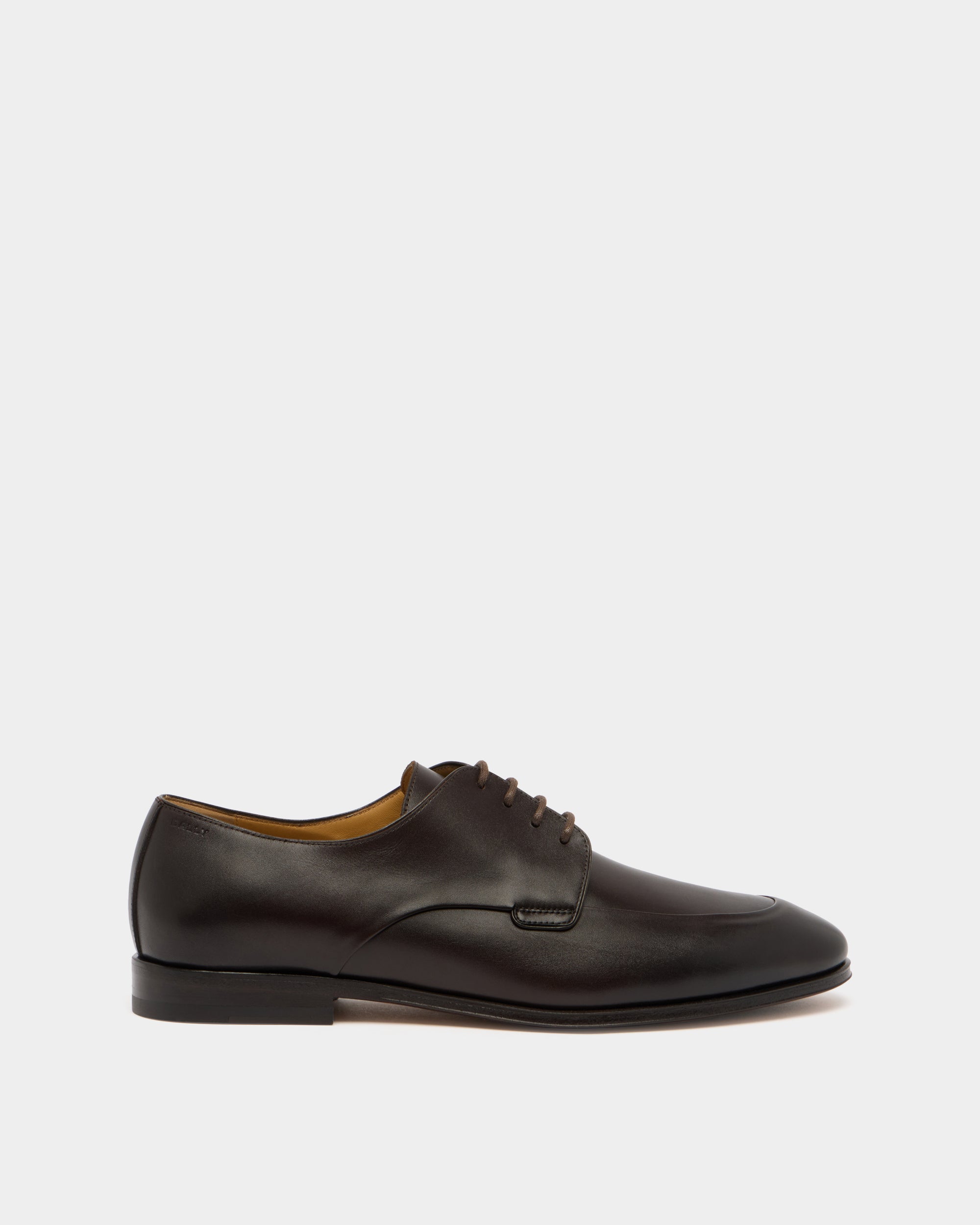 Regent Derby-Schuhe aus Leder in Ebenholzschwarz