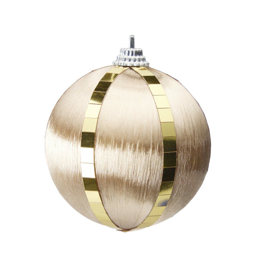 Boules de No&euml;l fil métallisé x6 à suspendre