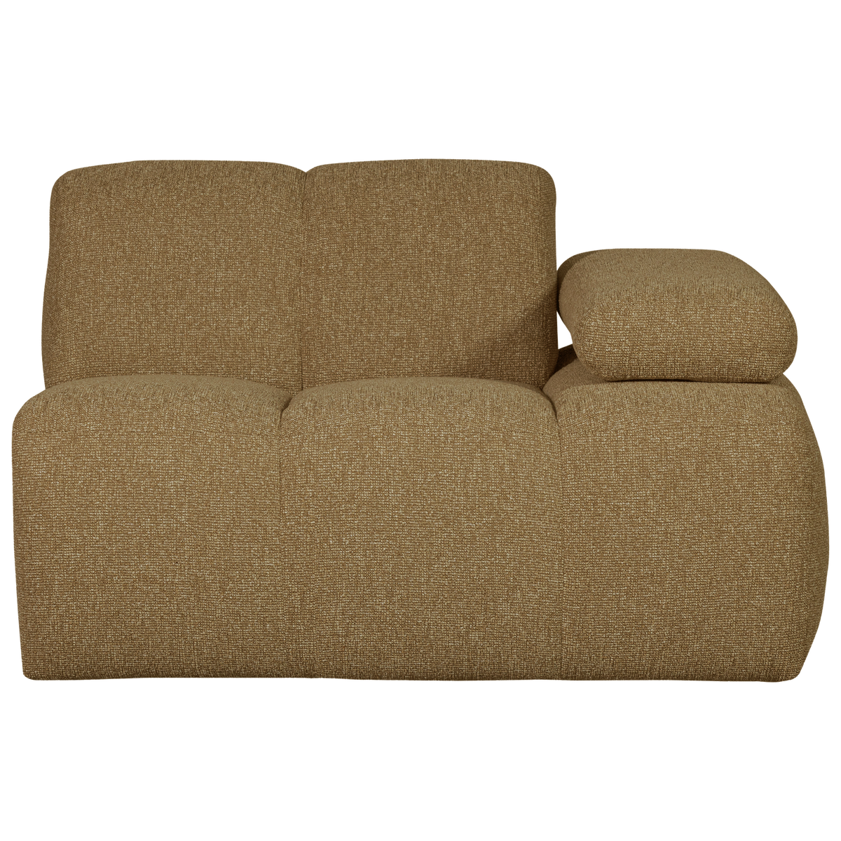 WOOOD 1-zits bank met arm rechts Mojo - Bouclé - Beige - 74x120x97