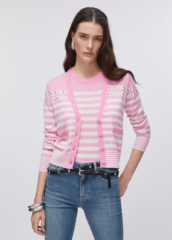 Cardigan a righe