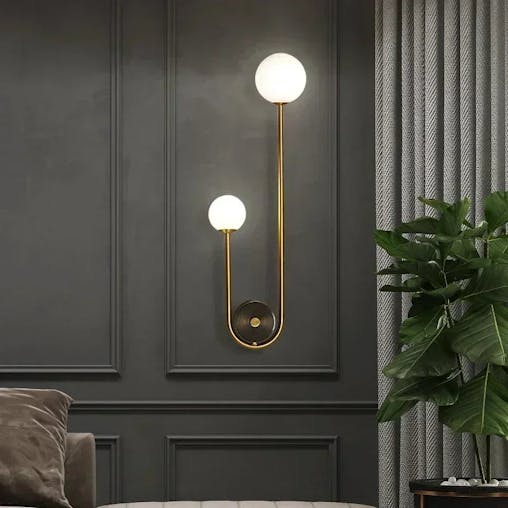 NNEOBA Modern Gold LED Wall Lamp: Illuminate Your Bedroom and Living Spaces with Style