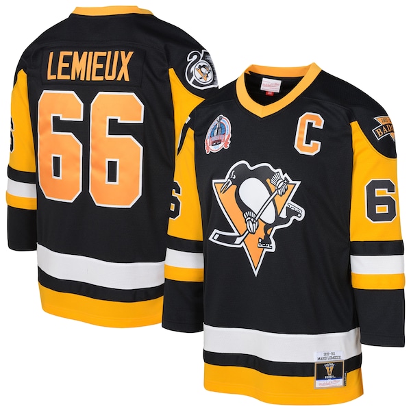 Mario Lemieux Pittsburgh Penguins  Preschool 1991/92 Blue Line 2.0 Player Jersey - Black