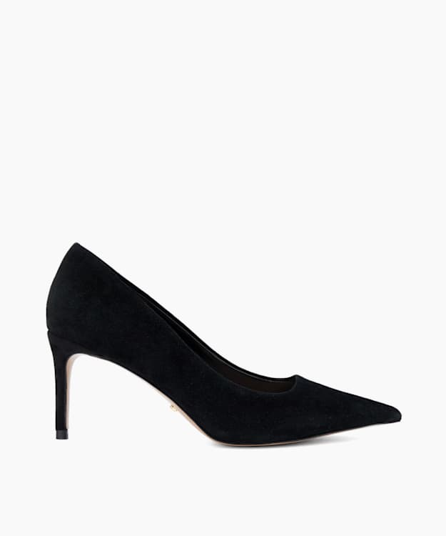 Affirming Black - Suede Court Shoes