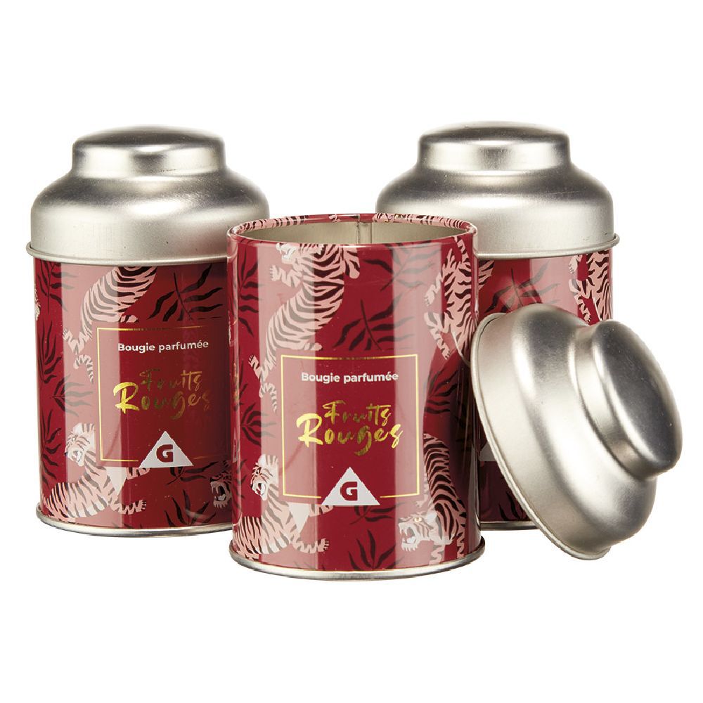 Coffret bougie senteur fruits rouges x 3