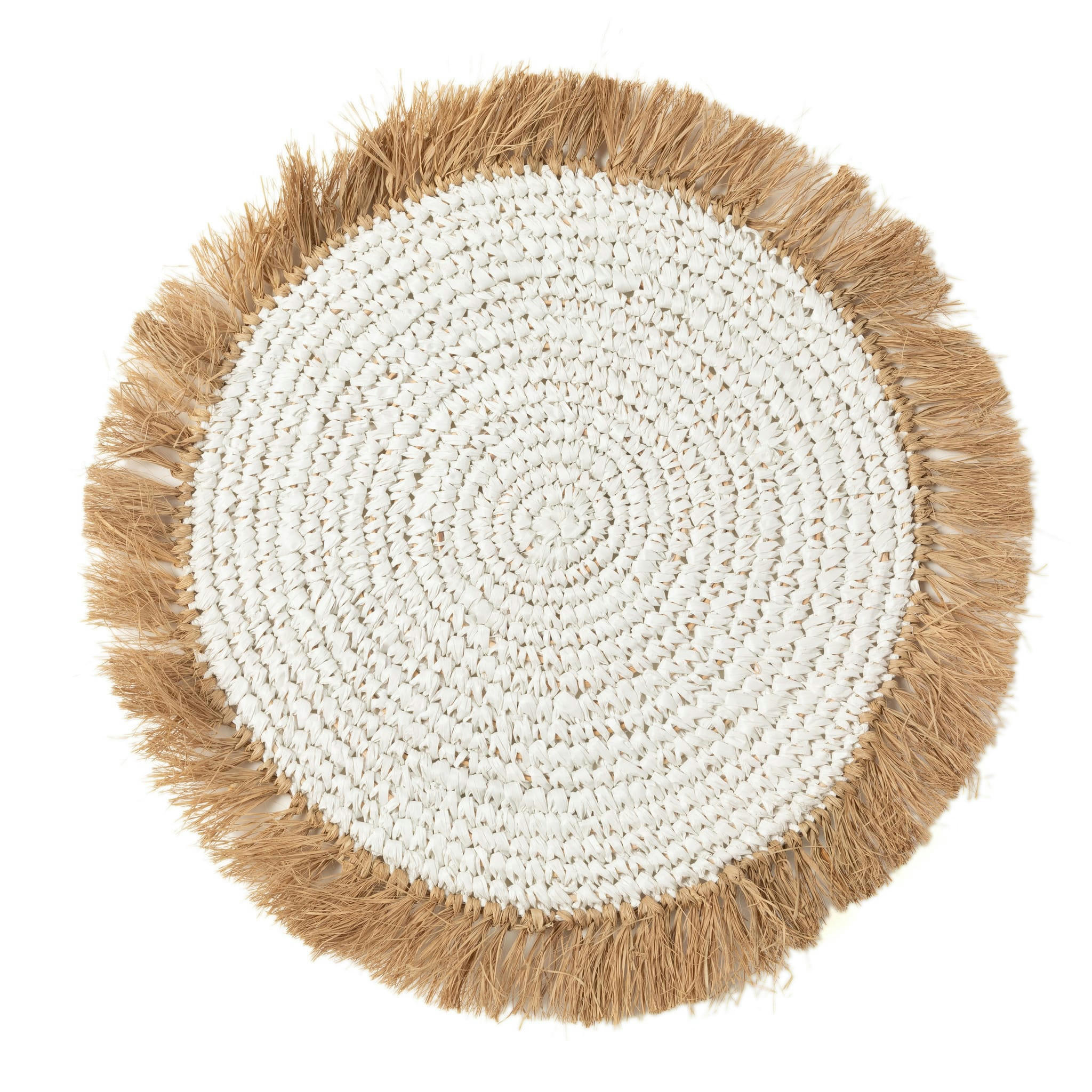 WATER HYACINTH - Set de table en jacinthe d'eau blanc naturel