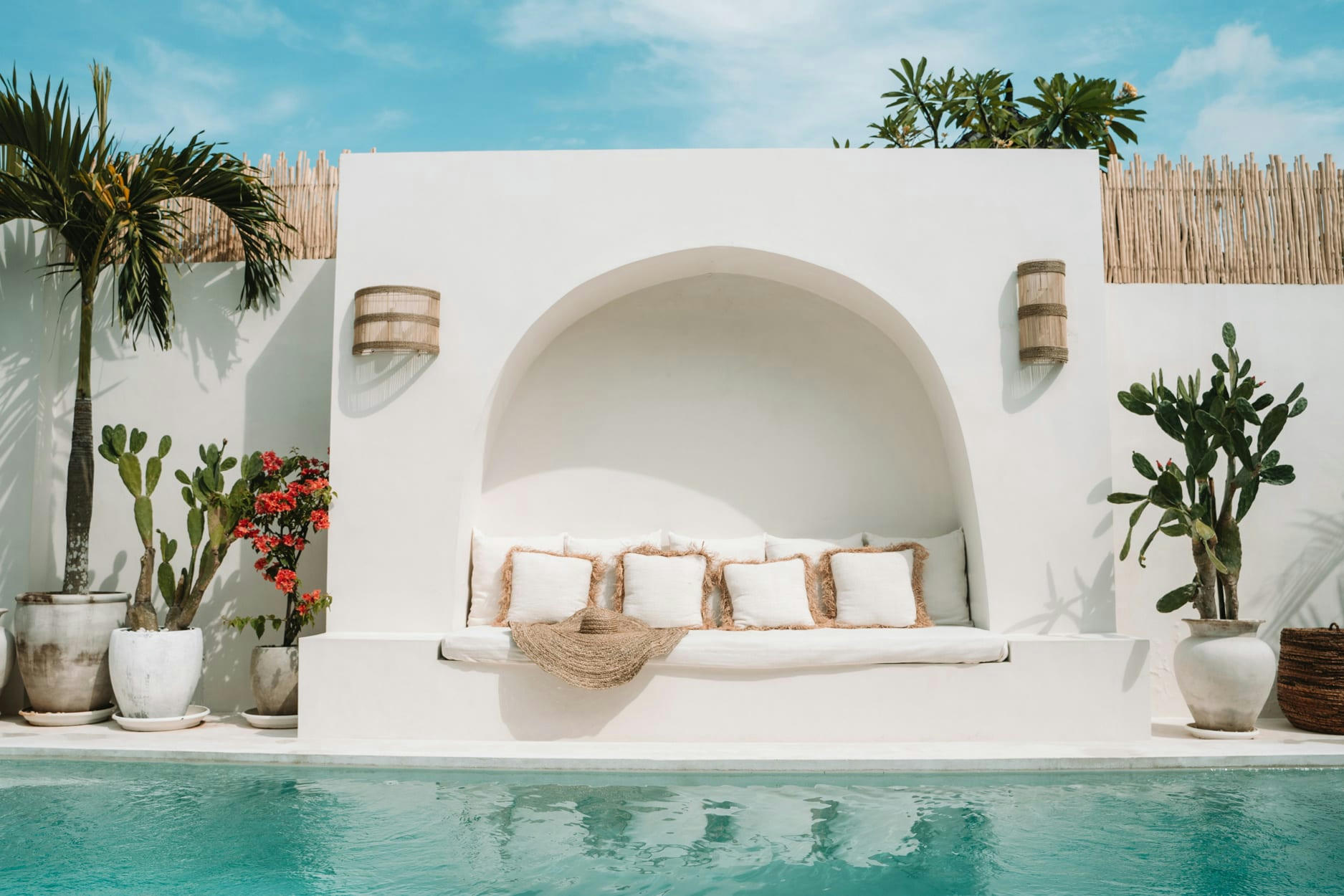 JALAL - Applique en rotin naturel