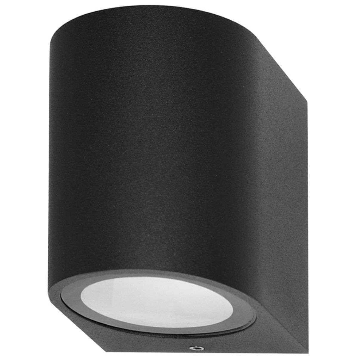 Kinkiet zewnętrzny Genta zaokrąglony czarny piaskowany 1xGU10x35W Italux