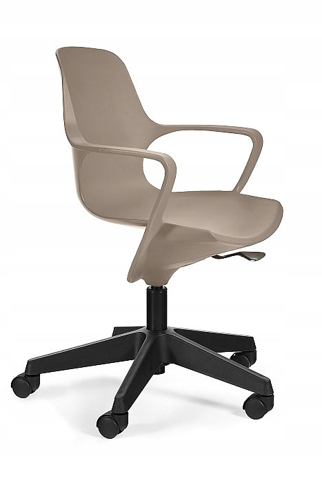 Fotel obrotowy POGO brązowy tworzywo PP