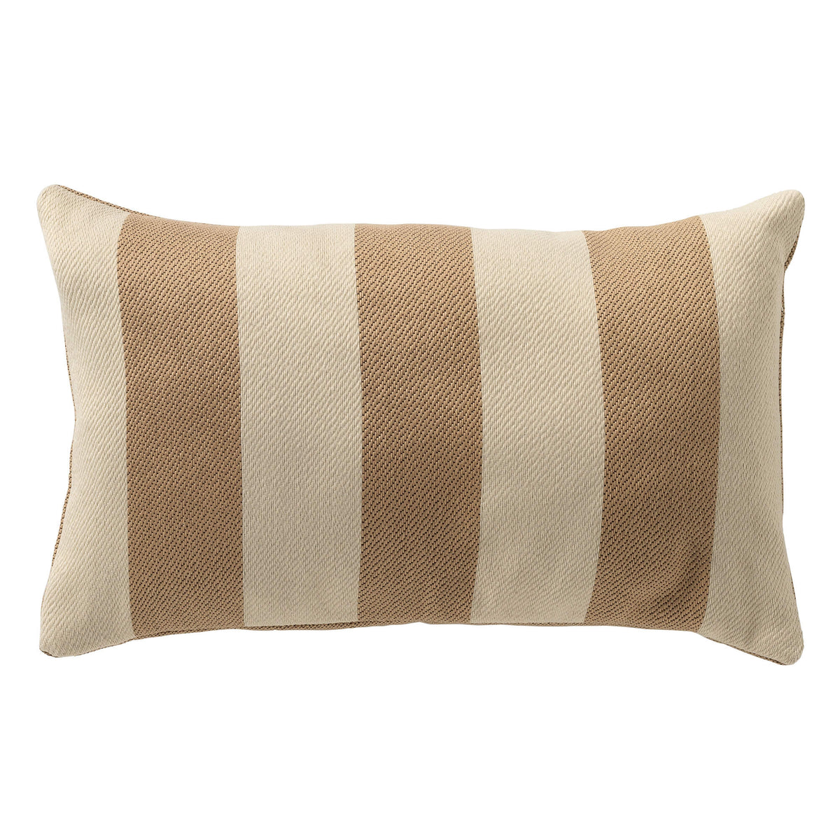 CYRUS - buitenkussen 30x50 cm - waterafstotend - gestreept - Irish Cream - beige