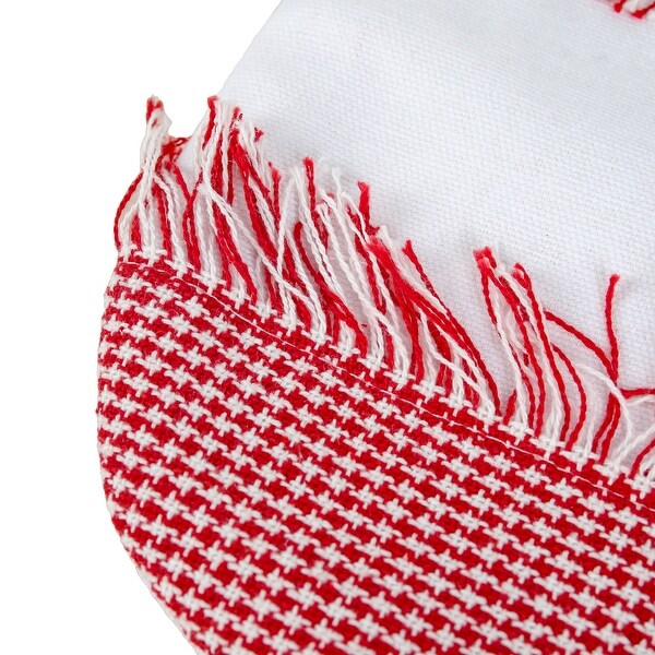 18" HGTV Home Collection Ric Rac Border Stocking - 18 in