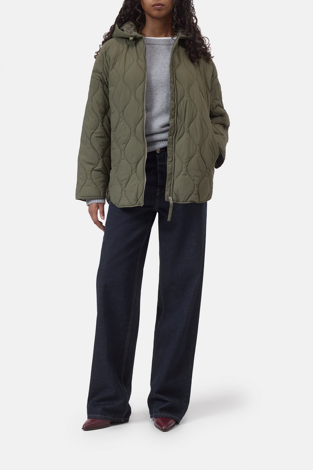 Steppjacke mit Kapuze
