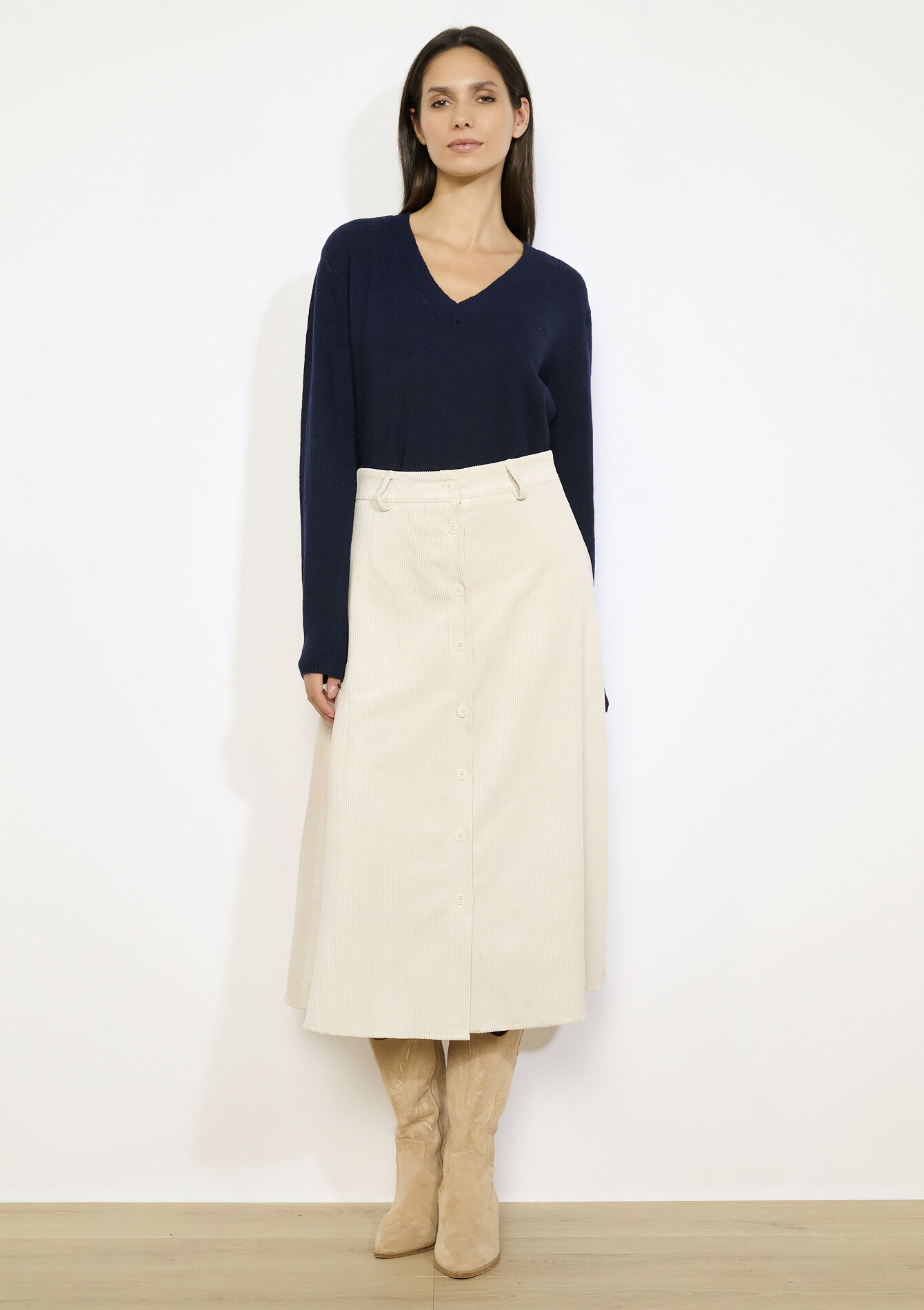 Midirok van ribfluweel