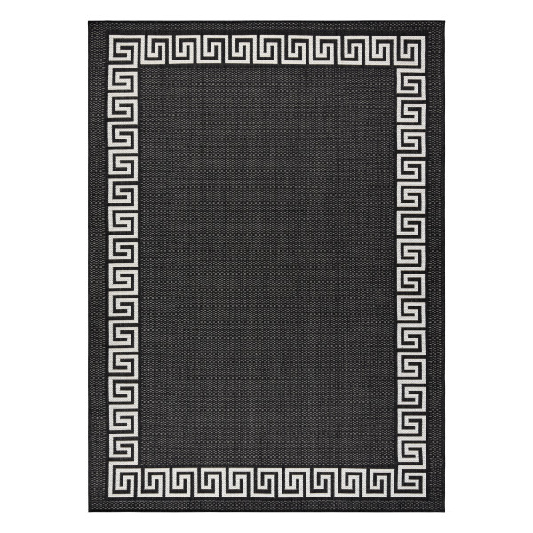 Dywan SZNURKOWY SIZAL FLAT 49373690 Grecki czarny / krem 80x150 cm