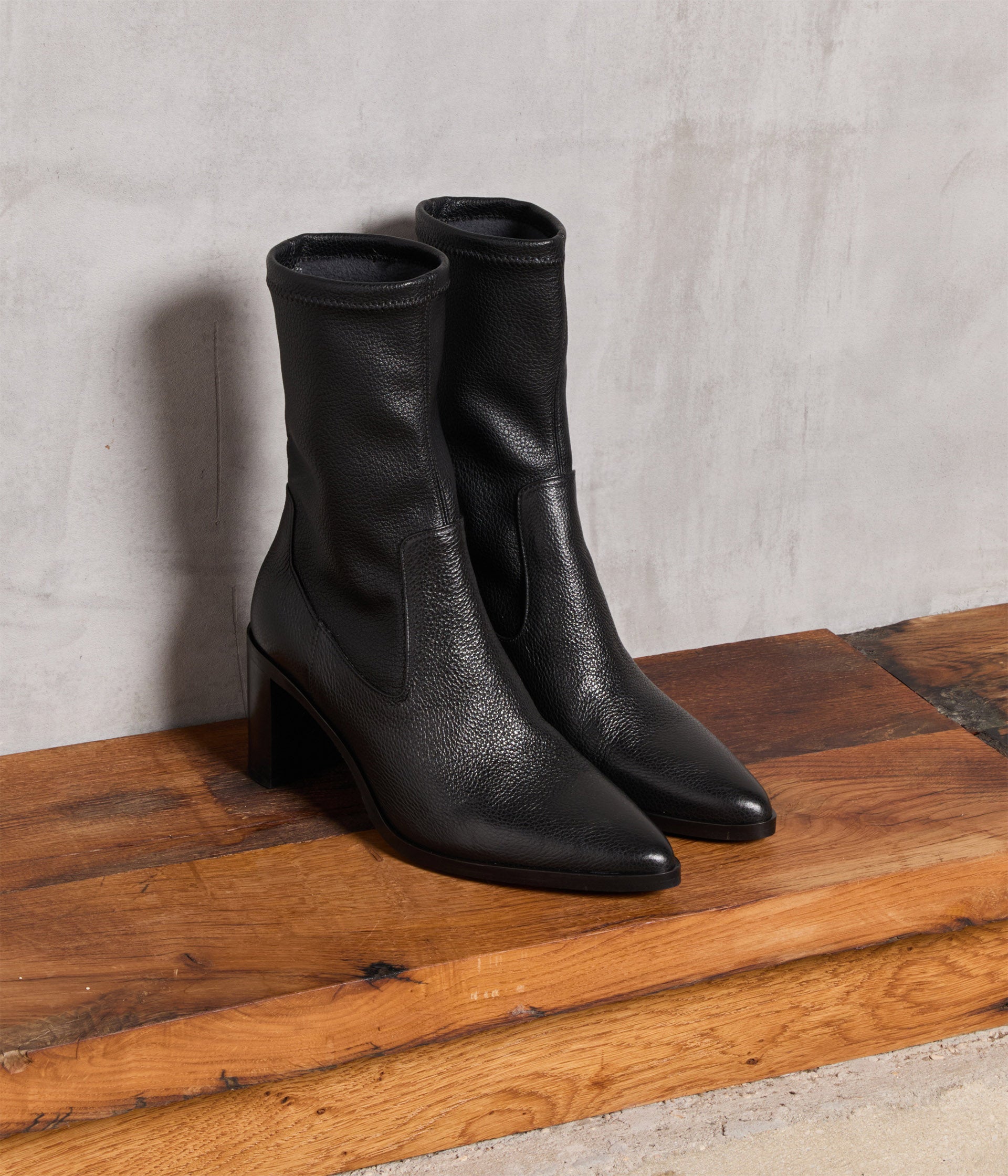 Boots stretch noires Elsa