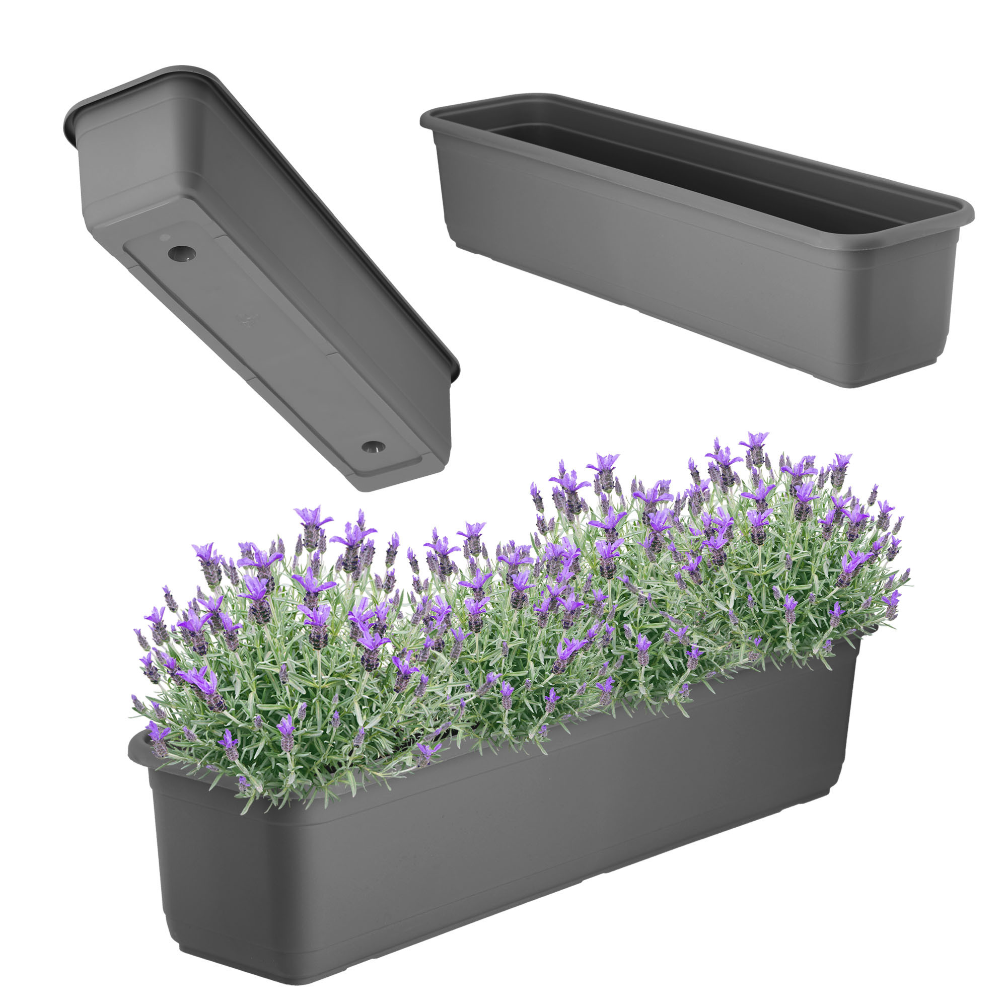 Kadax Skrzynka Balkonowa 60cm Doniczka Na Kwiaty