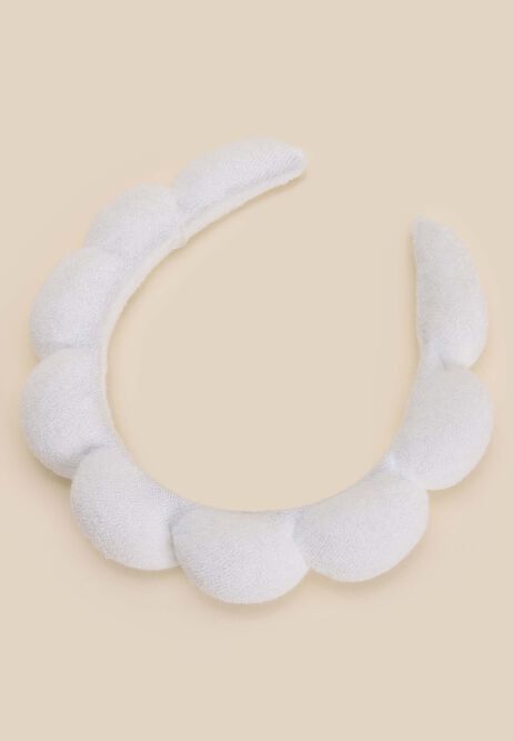 Womens White Spa Headband