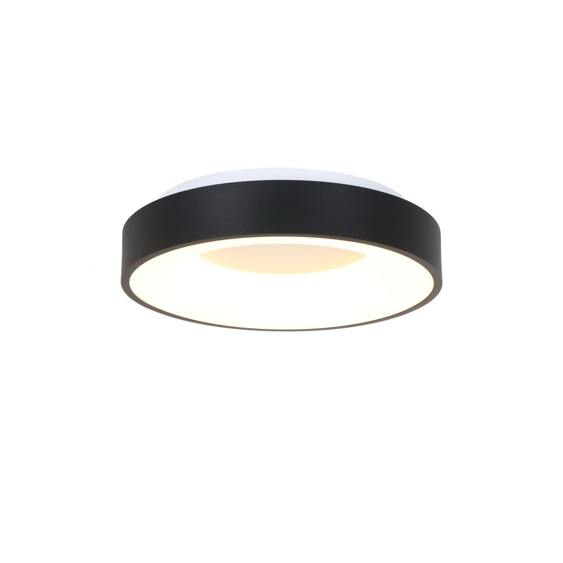 Steinhauer plafondlamp Ringlede - 1 lichts - 30x 9 cm - zwart