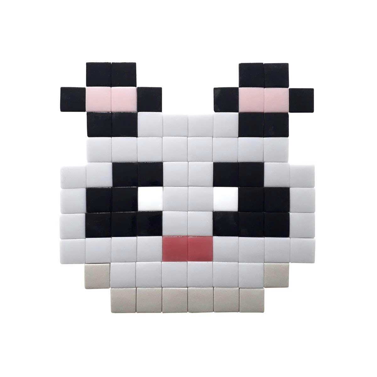 PANDA - Mosaïque adhésive en verre noir