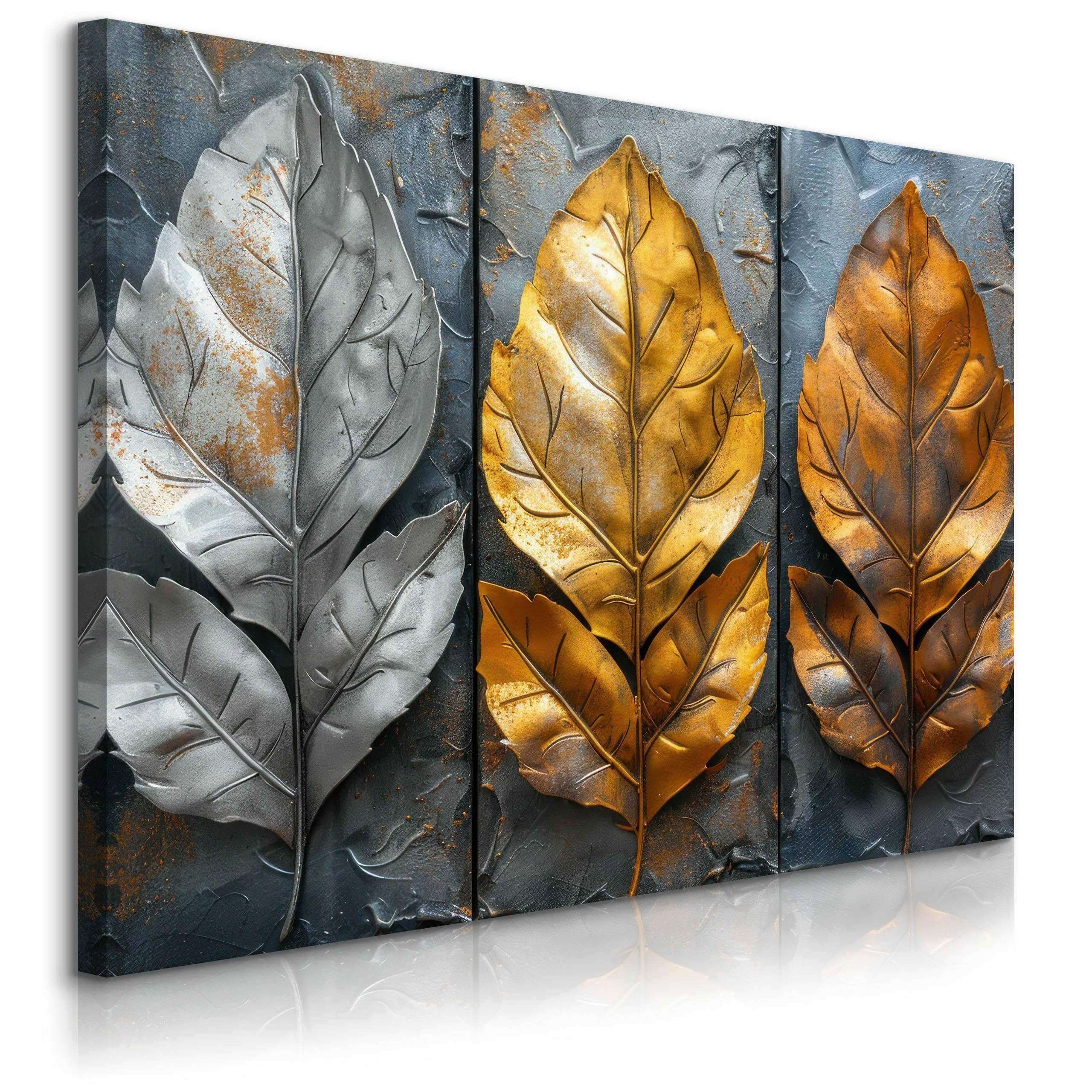 Obraz Abstrakcyjne Liście W Stylu Glamour 30x20cm
