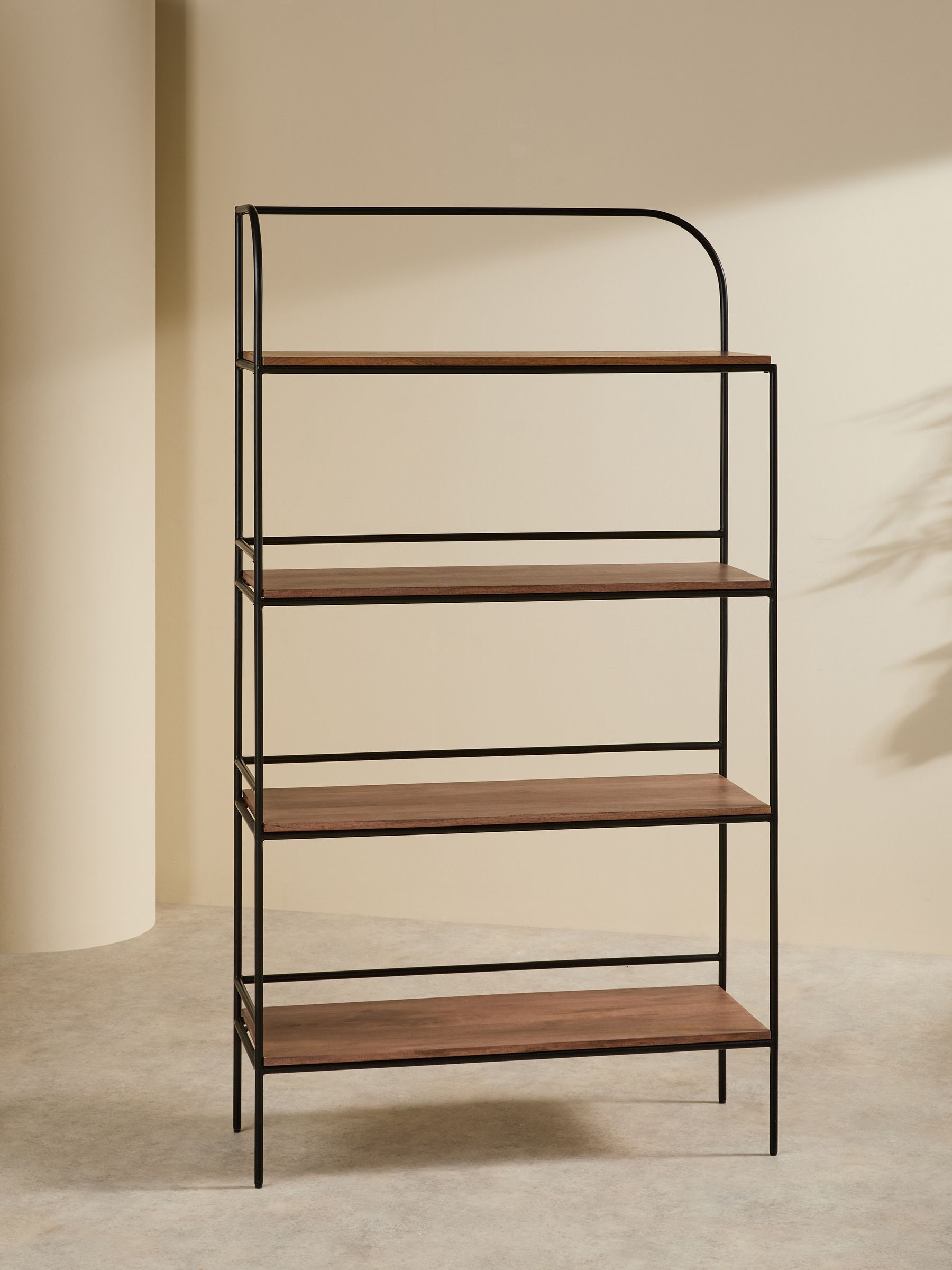 Lomond Shelving Unit in Mango Wood Metal