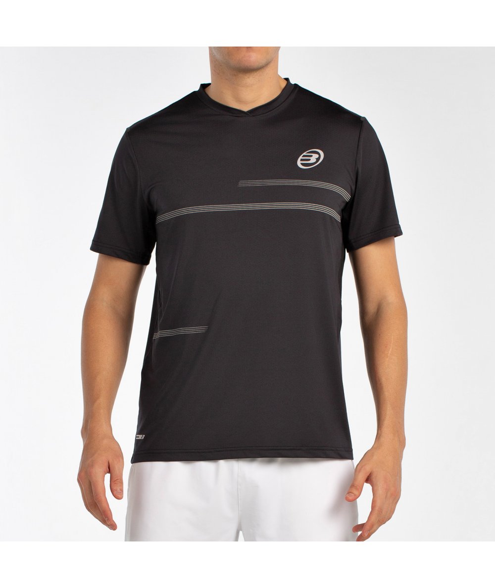 CAMISETA BULLPADEL MONTUNO NEGRO
