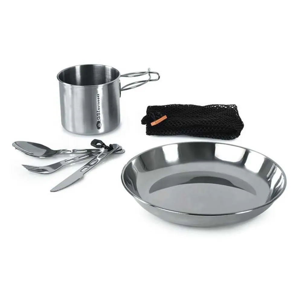 Gsi Outdoors Glacier Stainless-1 Person tableware set