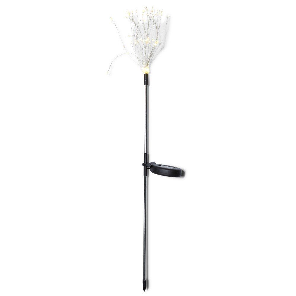 Pique solaire effet feu d'artifice 90 LED blanc chaud