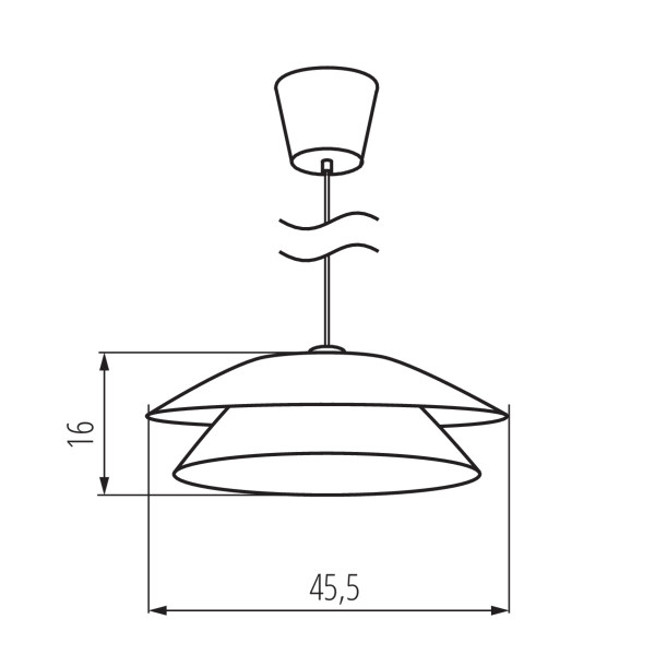 Lampa wisząca LightLogic LL ARILAS LAMP02 E27 66383 boho EKO papierowy