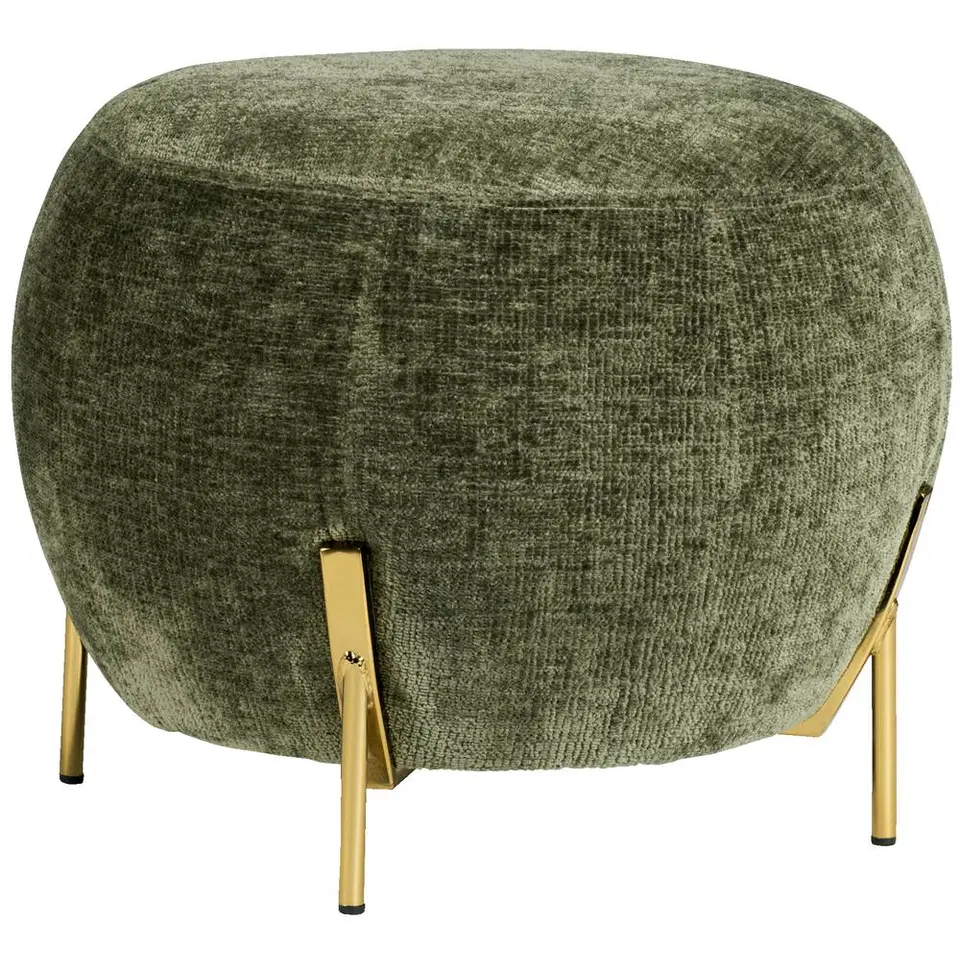 Poef Rosaly - groen - &Oslash;45x35 cm