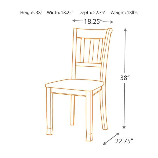 Signature Design by Ashley Owingsville Brown and Black Dining Chairs (Set of 2)
