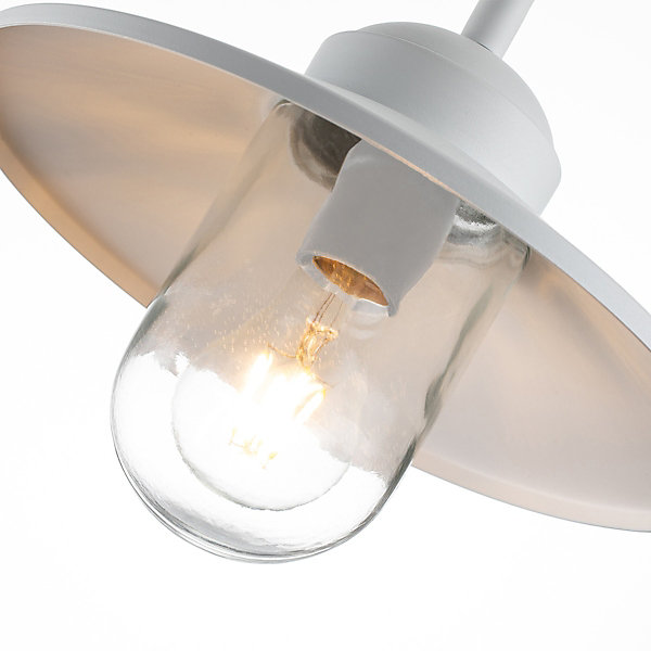 Elstead Klampenborg Applique d'extérieur Dome Blanc, IP44
