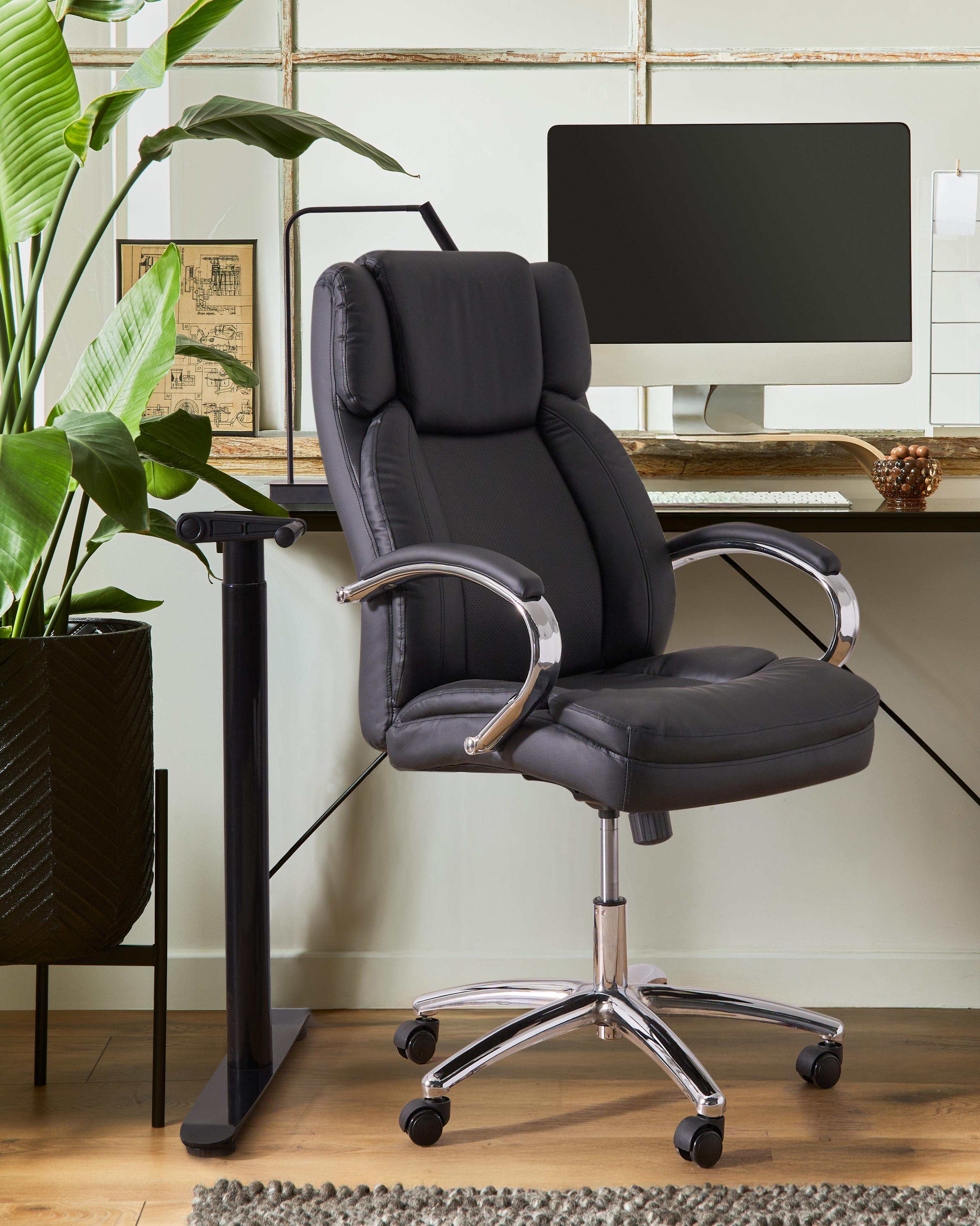Executive Chair HONOR Faux Leather Black