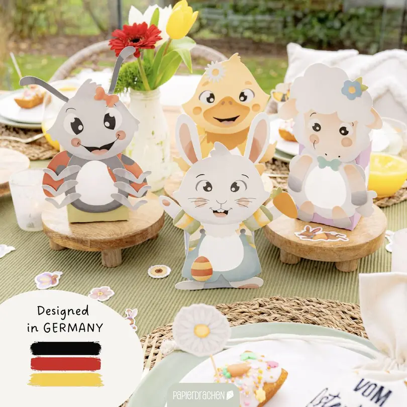 Bastelset 8er-Set Osterhasnewelt